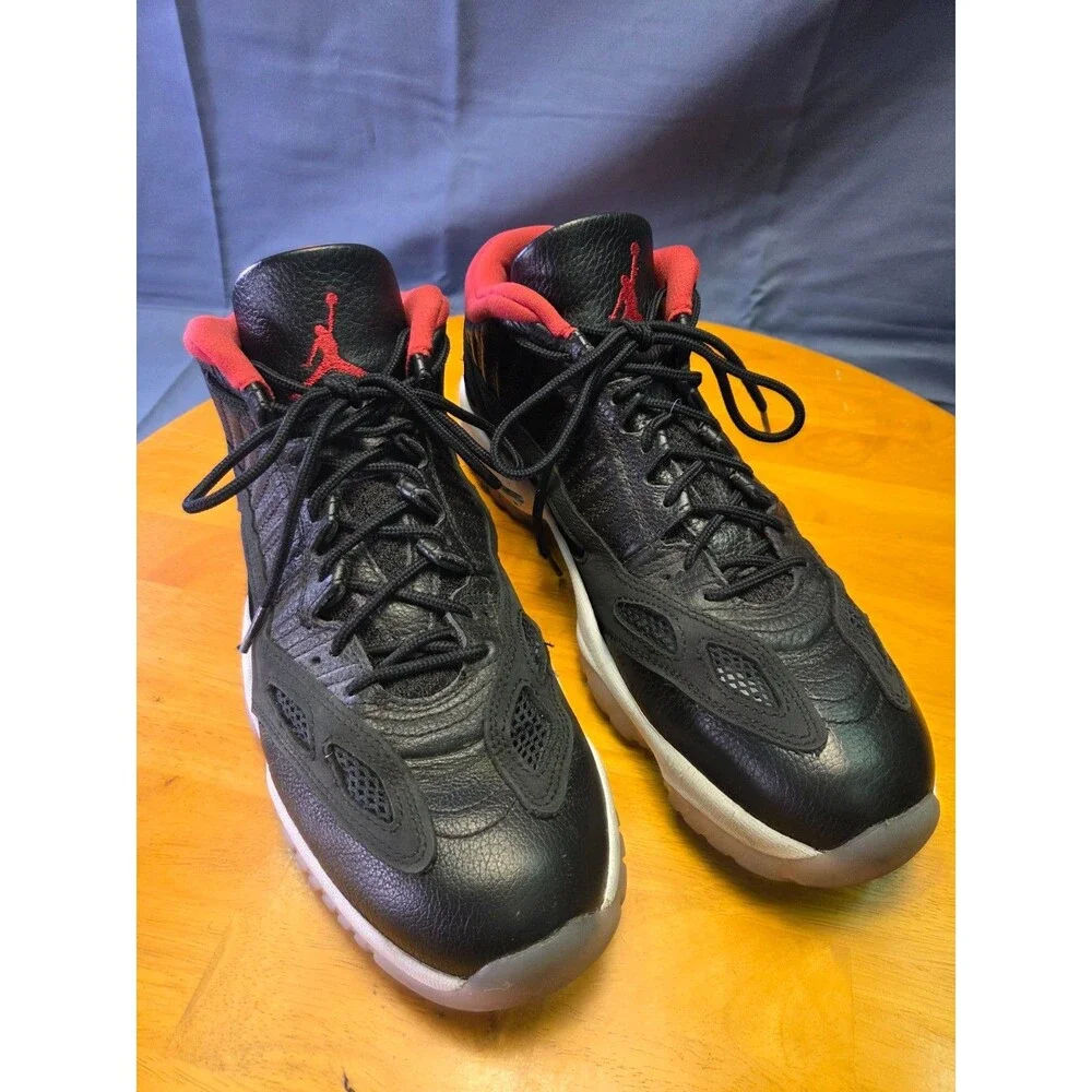 Air Jordan 11 Retro Low IE Bred 2021 Mens 11.5 Black Red 919712-023 Sneakers
